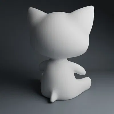 Mèo Ngồi Cách Điệu Siêu Dễ Thương