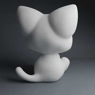 Mèo Ngồi Cách Điệu Siêu Dễ Thương