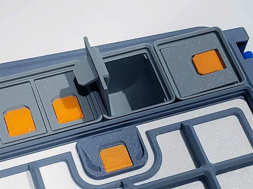 Hộp đựng Gridfinity 1xY có ngăn chia và nắp có tab V2.1 (Cao 3U, 6U, 9U) - Image 5