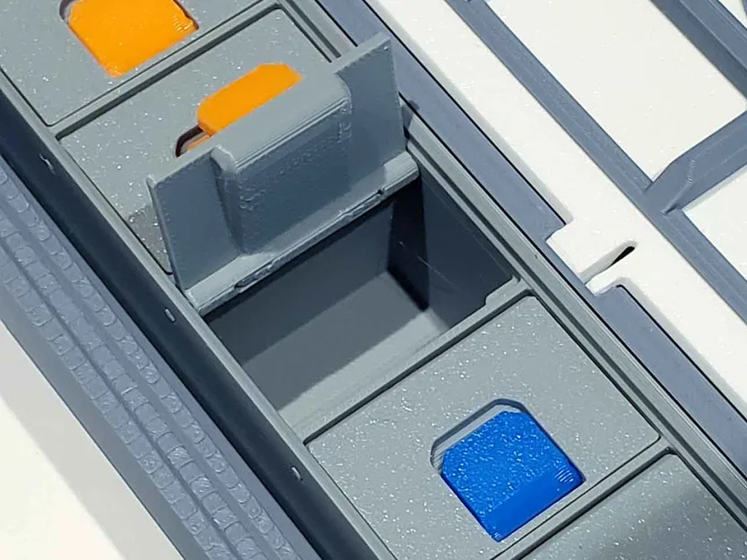 Hộp đựng Gridfinity 1xY có ngăn chia và nắp có tab V2.1 (Cao 3U, 6U, 9U) - Image 6