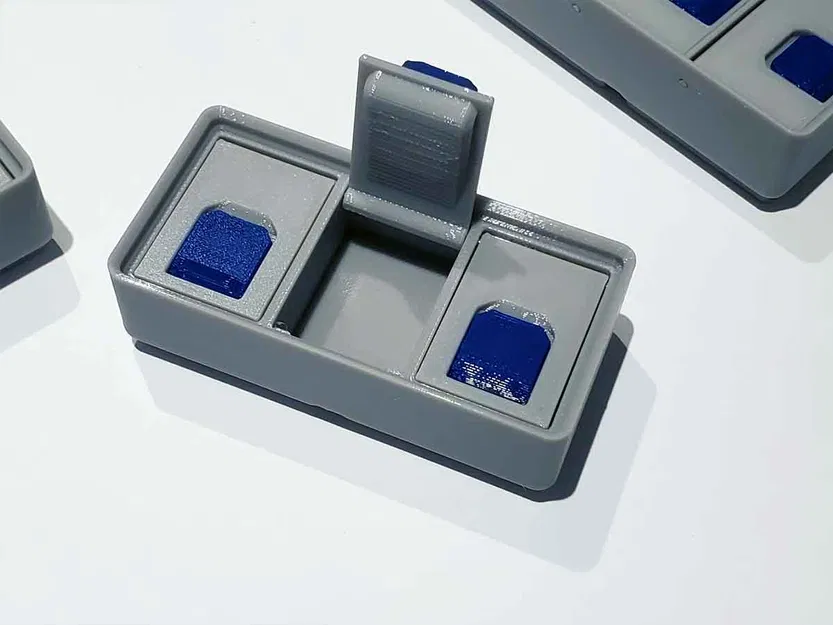 Hộp đựng Gridfinity 1xY có ngăn chia và nắp có tab V2.1 (Cao 3U, 6U, 9U) - Image 8