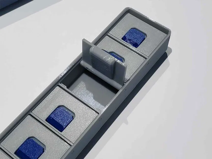 Hộp đựng Gridfinity 1xY có ngăn chia và nắp có tab V2.1 (Cao 3U, 6U, 9U) - Image 9