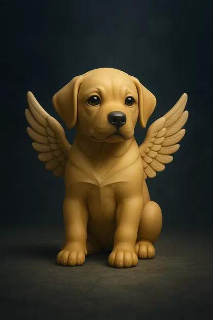 Cún Thiên Thần Có Cánh - Mô Hình 3D - Image 1