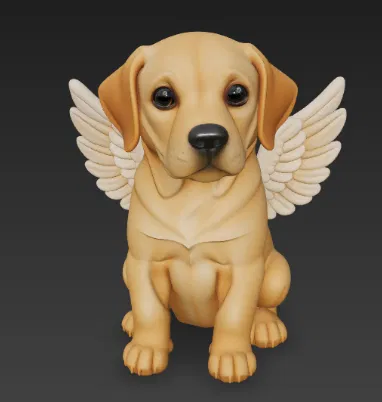 Cún Thiên Thần Có Cánh - Mô Hình 3D - Image 2