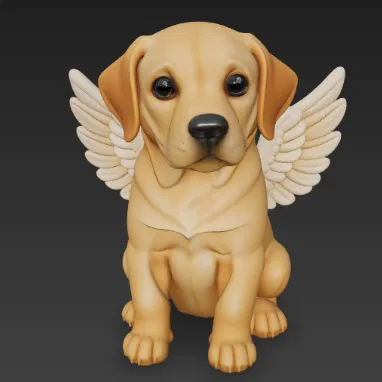 Cún Thiên Thần Có Cánh - Mô Hình 3D