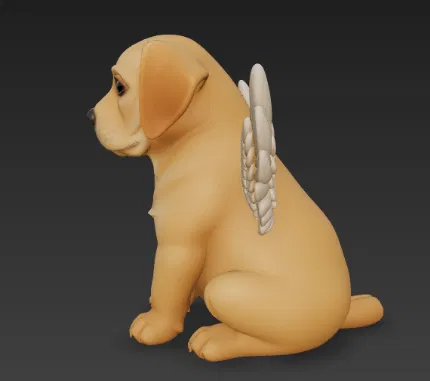 Cún Thiên Thần Có Cánh - Mô Hình 3D - Image 4