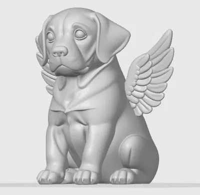 Cún Thiên Thần Có Cánh - Mô Hình 3D - Image 5