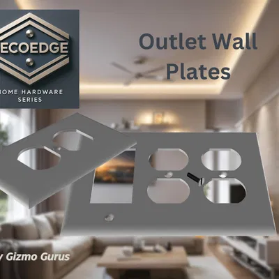 DecoEdge: Nắp Ốp Tường Ổ Cắm – Vỏ 1, 2 và 3 Modul