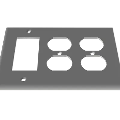 DecoEdge: Nắp Ốp Tường Ổ Cắm – Vỏ 1, 2 và 3 Modul