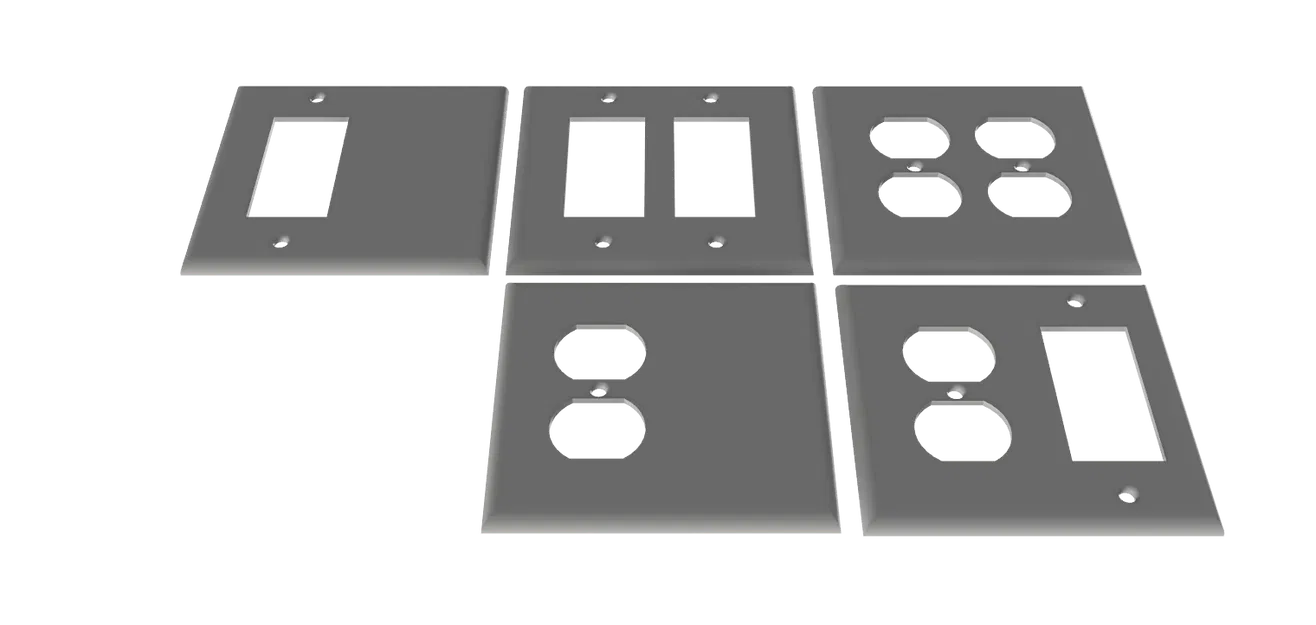 DecoEdge: Nắp Ốp Tường Ổ Cắm – Vỏ 1, 2 và 3 Modul - Image 6