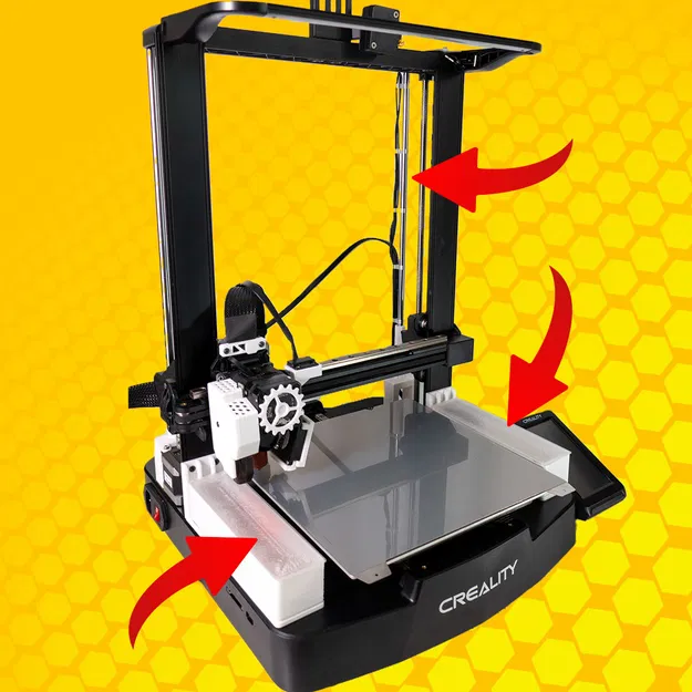 Giá đỡ trục Z Ender 3 V3 SE kèm Hộp đựng Gridfinity - Image 1