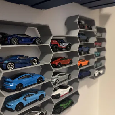 Kệ Chữ Nhật Để Xe Hot Wheels