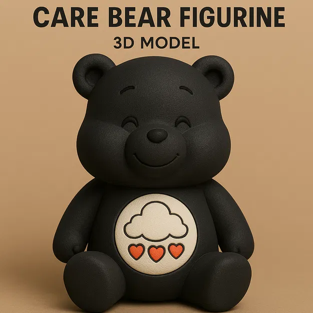 Mô Hình Gấu Care Bear Ngồi - Image 1