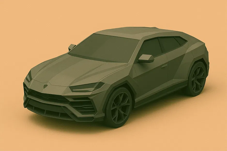 Mô hình Lamborghini Low Poly 3.0 - Image 1