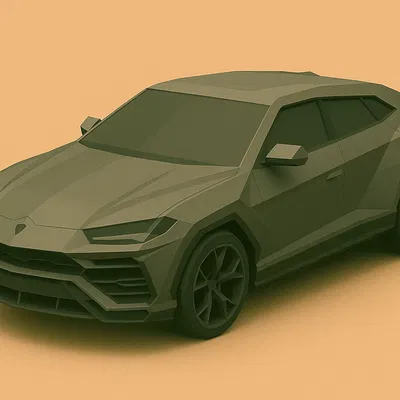 Mô hình Lamborghini Low Poly 3.0