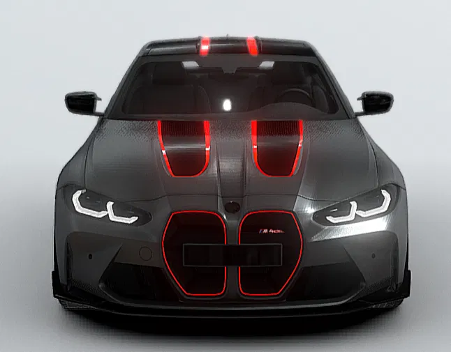 Mô hình 3D BMW M4 csl - Image 1