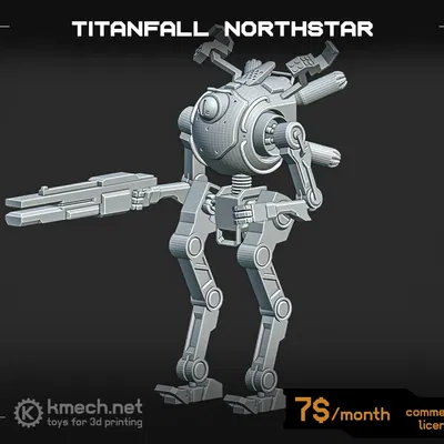 Mô hình Titanfall Northstar Mech Cao 20cm Có Khớp