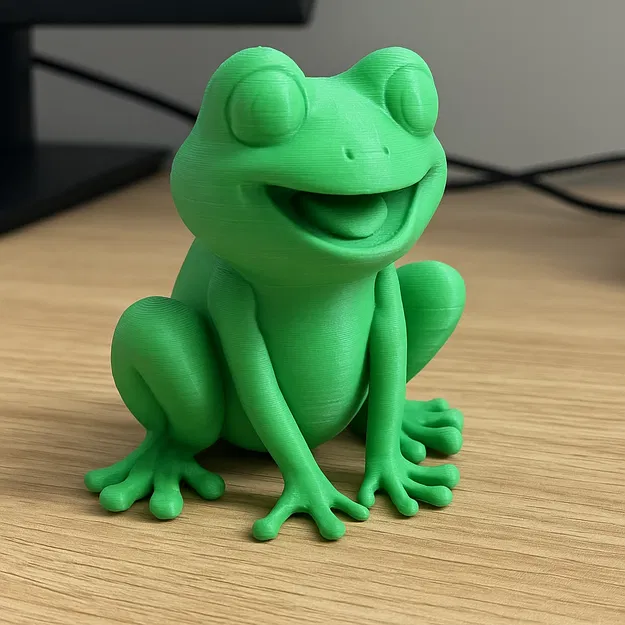 Chú Ếch Vui Vẻ - Mẫu 3D Phong Cách Hoạt Hình - Image 1