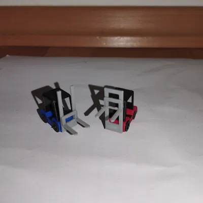 Mô Hình Xe Nâng H0 1:87 Để Lắp Ráp