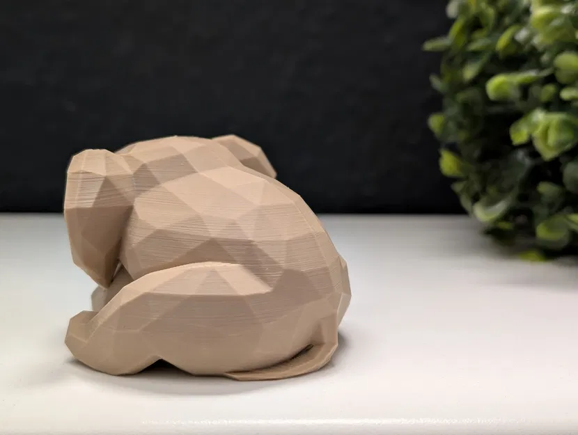 Mô Hình Voi Ngủ Phong Cách Low Poly - Image 7