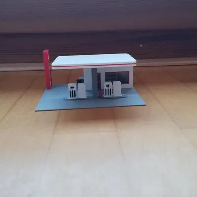 Trạm xăng H0 / Tỷ lệ 1:87