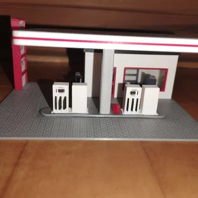 Trạm xăng H0 / Tỷ lệ 1:87