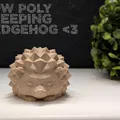 Mô Hình Nhím Ngủ Tý Hon Low Poly - Thumbnail 1