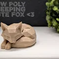 Cáo Ngủ Phong Cách Low Poly - Thumbnail 1