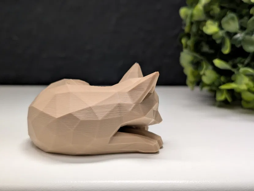 Cáo Ngủ Phong Cách Low Poly - Image 4