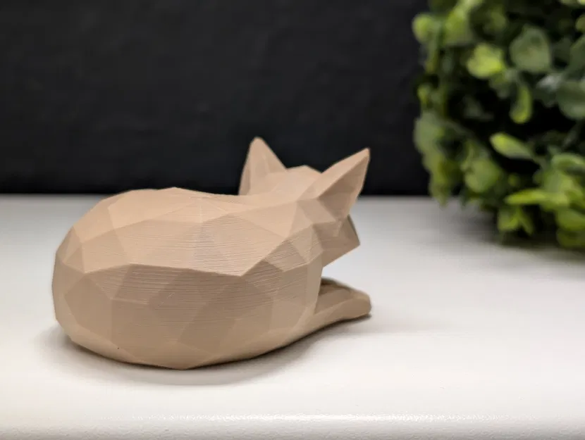 Cáo Ngủ Phong Cách Low Poly - Image 5