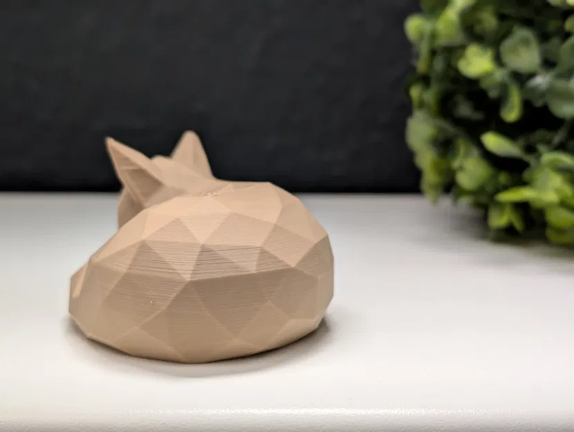 Cáo Ngủ Phong Cách Low Poly - Image 7