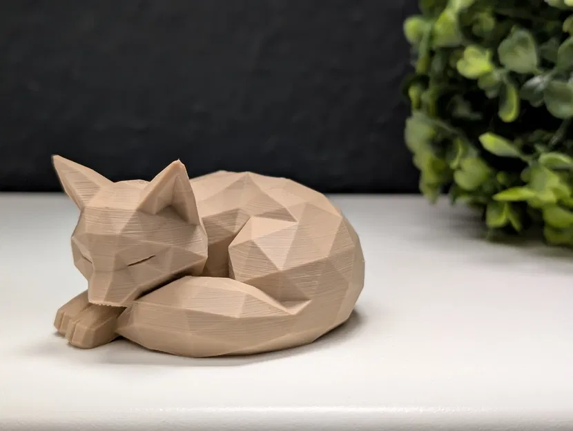 Cáo Ngủ Phong Cách Low Poly - Image 9