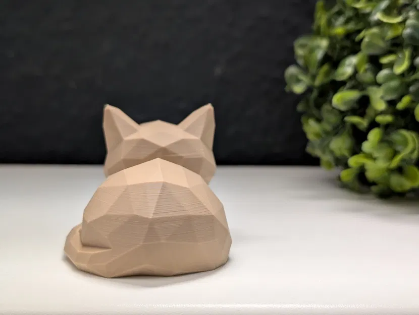 Mèo Ngủ Phong Cách Low Poly - Image 6