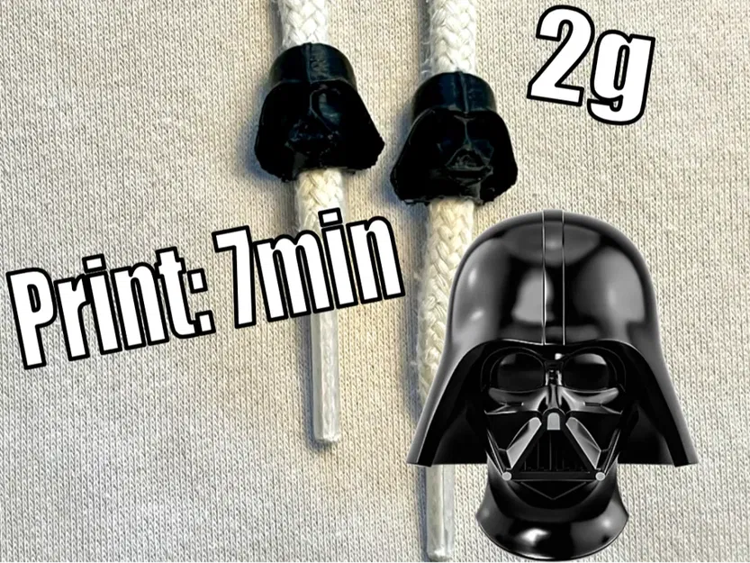 Kẹp Dây Rút Áo Hoodie Darth Vader - Image 1