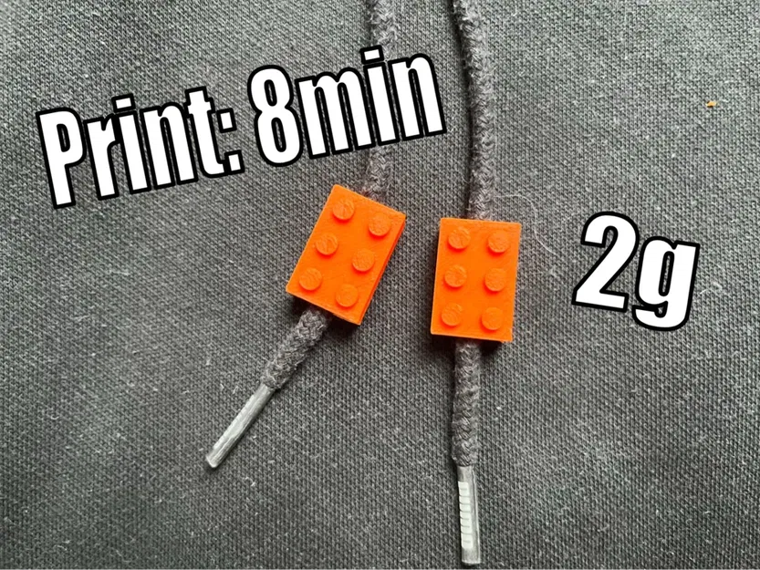 Hạt Dây Rút Hoodie Hình Gạch Mini - Image 1