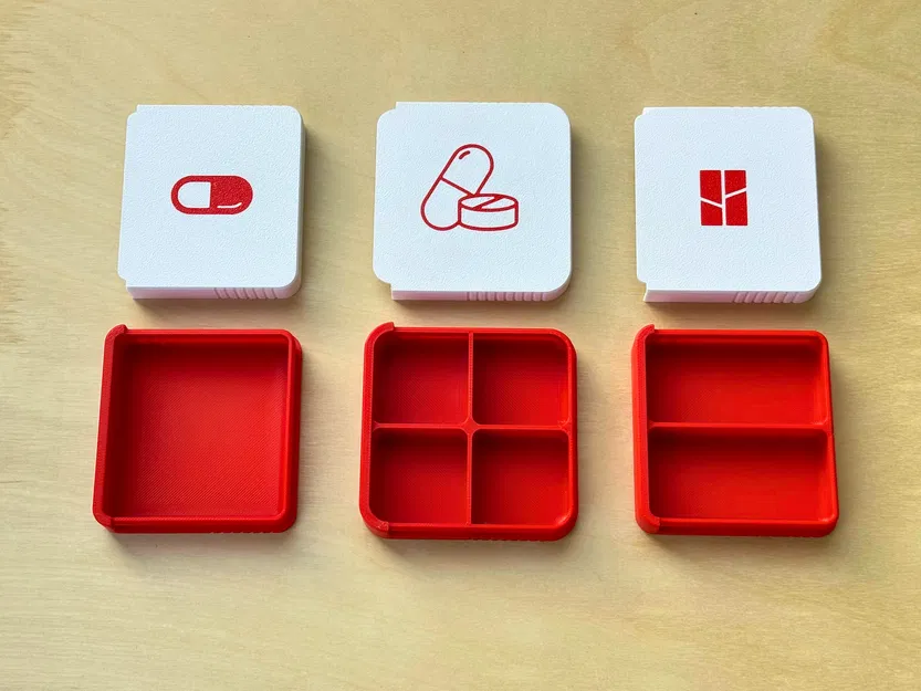 Hộp Đựng Thuốc/Hộp Phụ Tùng Có Ngăn/Nắp Trượt - Image 2