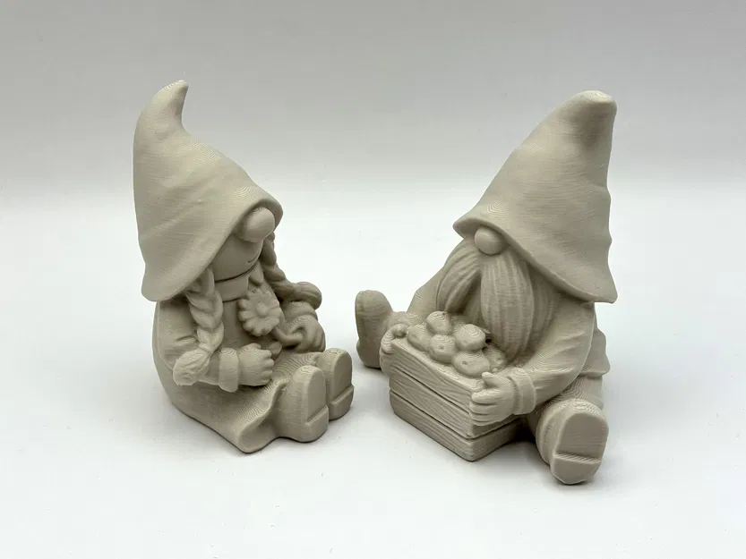 Bộ Gnome Ngồi Dễ Thương - Mô Hình In 3D - Image 2