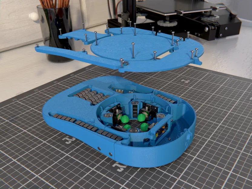 ErgonoMouse [Phiên bản Miễn phí] - Bộ điều khiển 6DOF với Bánh xe, Nút bấm & Phím - Image 11