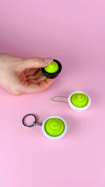 Clicker Wasabi, Móc Khóa Clicky Đồ Chơi Giảm Căng Thẳng Cho Bộ Sưu Tập Sushi Của Bạn - Image 6
