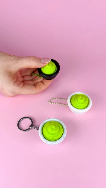 Clicker Wasabi, Móc Khóa Clicky Đồ Chơi Giảm Căng Thẳng Cho Bộ Sưu Tập Sushi Của Bạn - Image 7