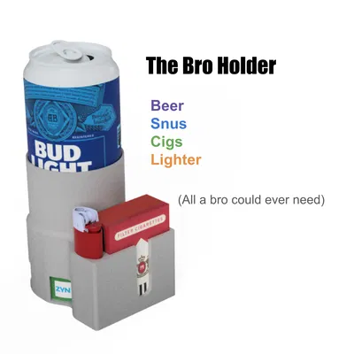Cái Kẹp Bro V1 - Bao Thuốc, Snus (zyn), Bia, Bật Lửa