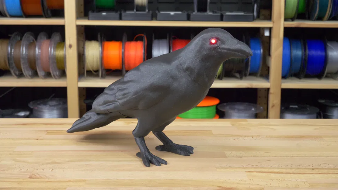 Quạ Halloween có mắt LED - Image 1