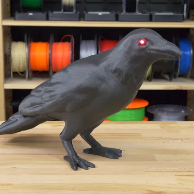 Quạ Halloween có mắt LED