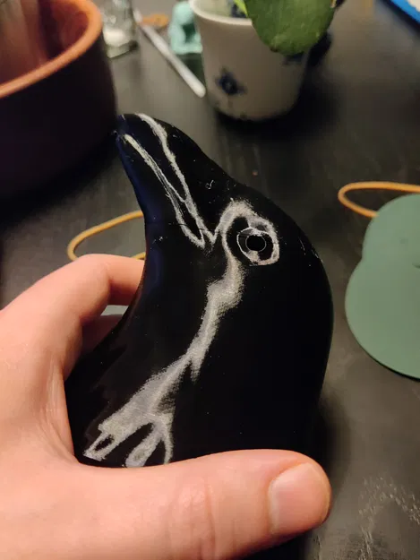 Đầu Quạ Halloween Nam Châm - Image 3