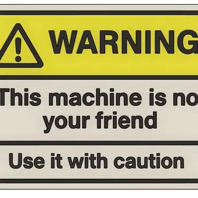 Biển cảnh báo an toàn máy