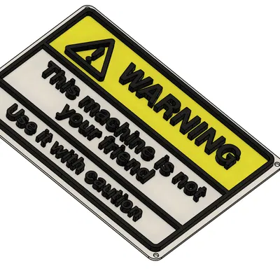 Biển cảnh báo an toàn máy