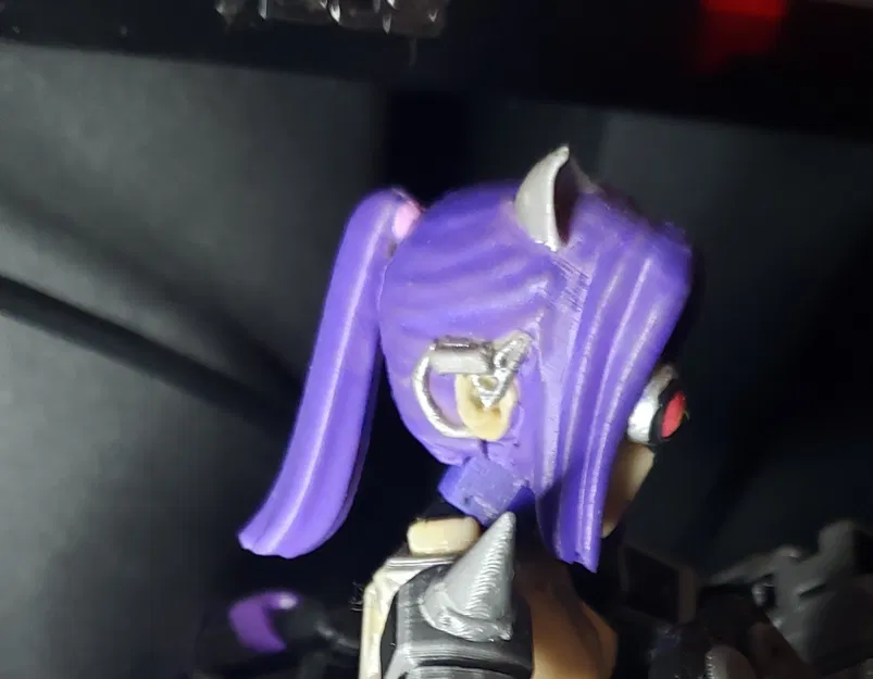 Đầu Dummy 13 Anime Trống Kiểu Cyberpunk Có Bím Tóc và Kính Che Mặt - Image 1