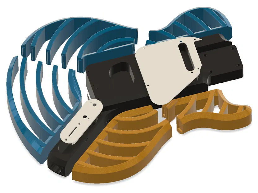 Modulcaster - Les Paul - Đàn guitar in 3D module với kiểu dáng thay thế được - Image 4