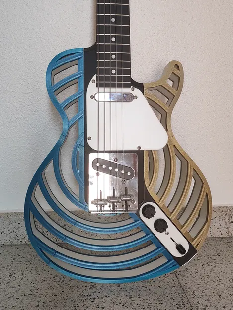 Modulcaster - Les Paul - Đàn guitar in 3D module với kiểu dáng thay thế được - Image 5