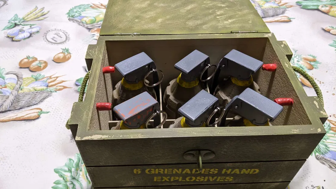 Hộp Đựng Lựu Đạn "Hand Grenades Ammo Box" - Image 6